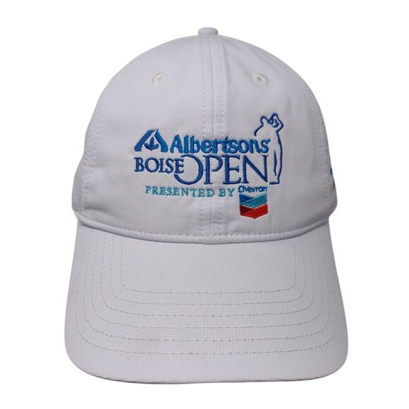 Albertson's Boise Open Presented by Chevron Slideback Hat White One Size 6 Panel - Picture 1 of 9